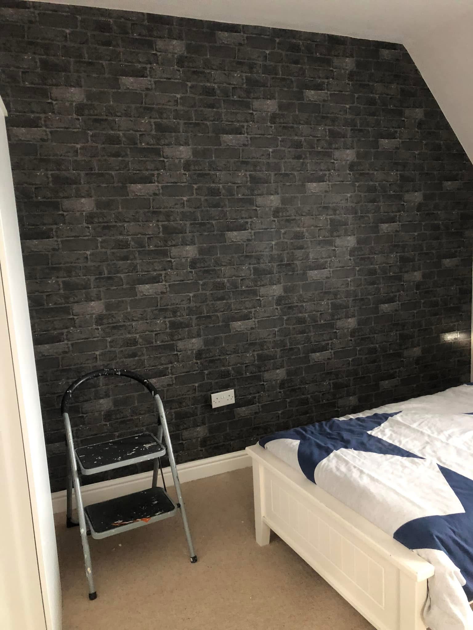 Painted bedroom