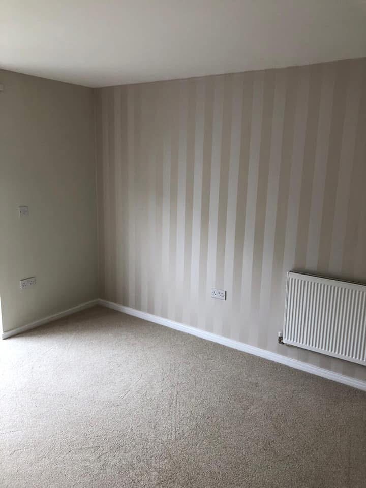 Painted bedroom